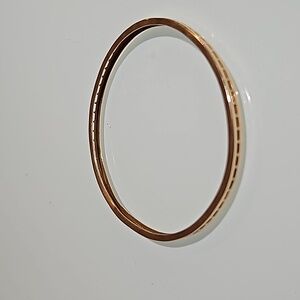 vintage 14k gold bangle bracelet 1977. 8” 6.71g